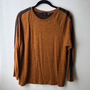 ZARA ORANGE LONG SLEEVE WITH BLACK STRIPES